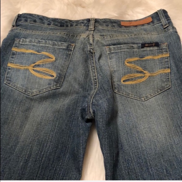 SEVEN7 Flare Premium Denim Jeans Women’s Size 8 Inseam 31” - Picture 2 of 8